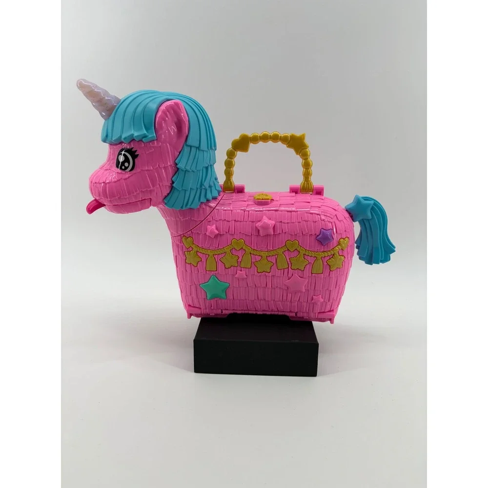 Polly Pocket‎ Unicorn Party Piñata Playset Kids OS Pink Blue HWP07 Mattel 2023
